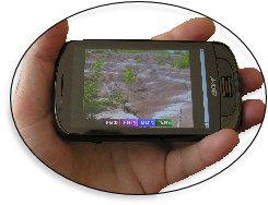 Content created for custom Q3 Ranger devices will also be suitable for GPS-enabled smart phones. The Q3 Ranger software system will run on selected GPS-enabled smart phones.