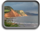 Looking east from Sidmouth, Devon, UK